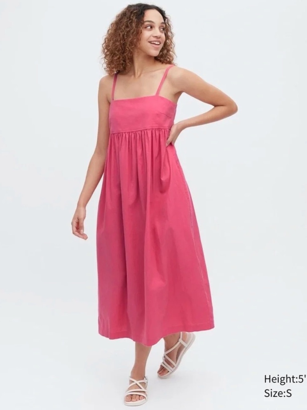 Uniqlo Pink Midi Sundress